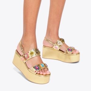 Kurt Geiger London Multi Gem Platform sandals 40.5